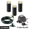 Techmar Linum 12V Plug & Play Garden Lights Bundle - 3 Light Kit