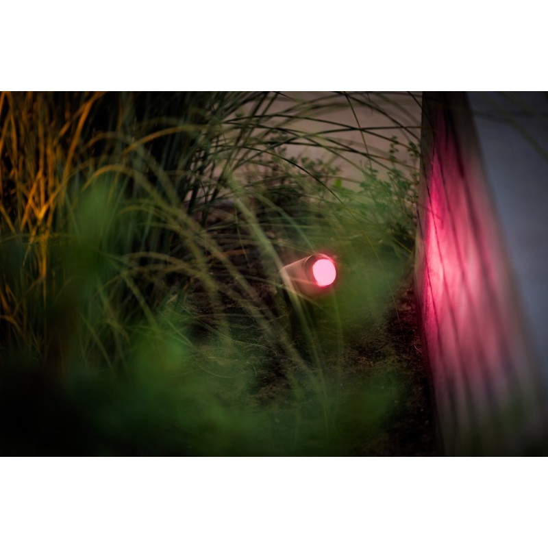 UK Outdoor Low Voltage Garden Lighting Lightpro 12V Low Voltage Castor Smart 5W IP44 Spotlight RED