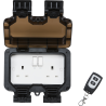 Knightsbridge Remote Controlled IP66 13A 2G Outdoor Socket