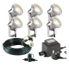 Techmar Garden Lighting UK Outdoor Lights Low Voltage Catalpa Garden Spotlights Bundle - 6 Light Kit. 3