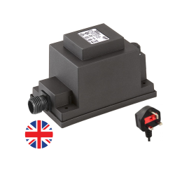 Techmar Garden Lighting UK Outdoor Lights Low Voltage DIY 12V 60W UK Outdoor Transformer - New ECO Version