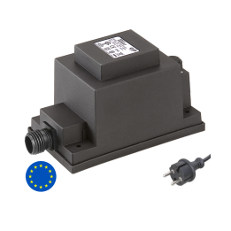 Techmar Garden Lighting UK Outdoor Lights Low Voltage DIY 12V 60W UK Outdoor Transformer - EU Version