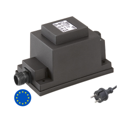 Techmar Garden Lighting UK Outdoor Lights Low Voltage DIY 12V 60W UK Outdoor Transformer - EU Version