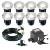 Techmar Garden Lighting UK Outdoor Lights Low Voltage Alpha 12V Plug & Play Garden Deck Light Bundle - 8 Light Kit. 5