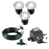 Techmar Garden Lighting UK Outdoor Lights Low Voltage Alpha 12V Plug & Play Garden Deck Light Bundle - 3 Light Kit. 5