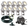 Techmar Garden Lighting UK Outdoor Lights Low Voltage Catalpa Garden Spotlights Bundle - 10 Light Kit. 4