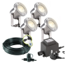 Techmar Garden Lighting UK Outdoor Lights Low Voltage Catalpa Garden Spotlights Bundle - 4 Light Kit. 3