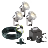 Techmar Garden Lighting UK Outdoor Lights Low Voltage Catalpa Garden Spotlights Bundle - 3 Light Kit. 3