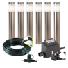 Techmar Garden Lighting UK Outdoor Lights Low Voltage Albus 12V Plug & Play Garden Lights Bundle - 6 Light Kit. 3