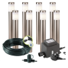 Techmar Garden Lighting UK Outdoor Lights Low Voltage Albus 12V Plug & Play Garden Lights Bundle - 8 Light Kit. 2