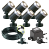 Techmar Arcus 12V Plug & Play Garden Spotlight Bundle - 6 Light Kit