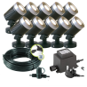Techmar Arcus 12V Plug & Play Garden Spotlight Bundle - 10 Light Kit
