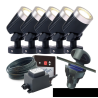 Techmar Garden Lighting UK Outdoor Lights Low Voltage DIY 5 light 5w Arcus Bundle + timer 3