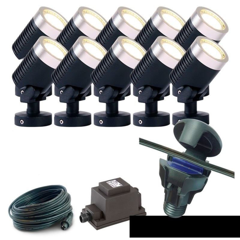 Techmar Garden Lighting UK Outdoor Lights Low Voltage DIY 10 light 5w Arcus Bundle 3
