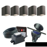 Techmar Garden Lighting UK Outdoor Lights Low Voltage DIY 5 Light Gilvus Deluxe Bundle + timer 2