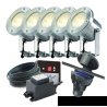 Techmar Garden Lighting UK Outdoor Lights Low Voltage DIY 5 light 3w Catalpa Bundle + timer 3
