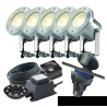 Techmar Garden Lighting UK Outdoor Lights Low Voltage DIY 5 light 3w Catalpa Bundle + remote 3