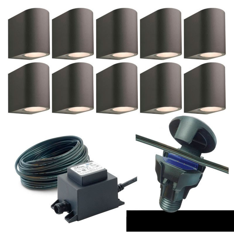 Techmar Gilvus Deluxe Bundle Garden Wall Lighting
