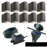 Techmar Gilvus Deluxe Bundle Garden Wall Lighting