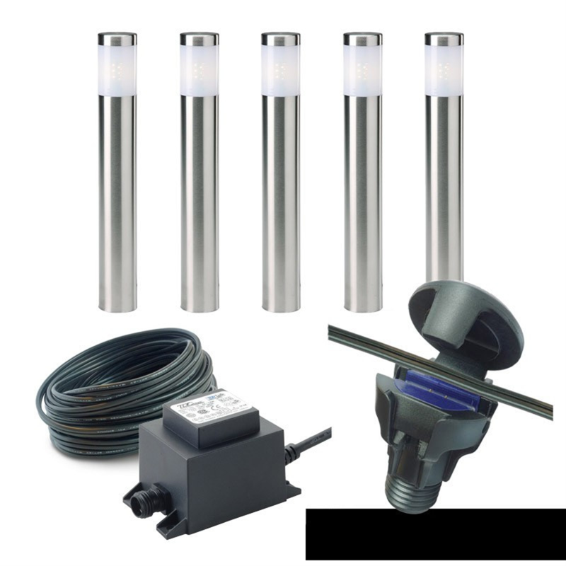 Techmar Garden Lighting UK Outdoor Lights Low Voltage DIY 5 light Albus Bundle 2