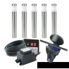 Techmar Garden Lighting UK Outdoor Lights Low Voltage DIY 5 light Albus Bundle + timer