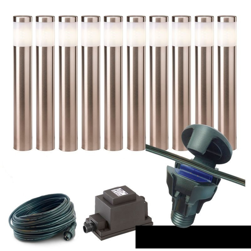 Techmar Garden Lighting UK Outdoor Lights Low Voltage DIY 10 light Albus Bundle 2