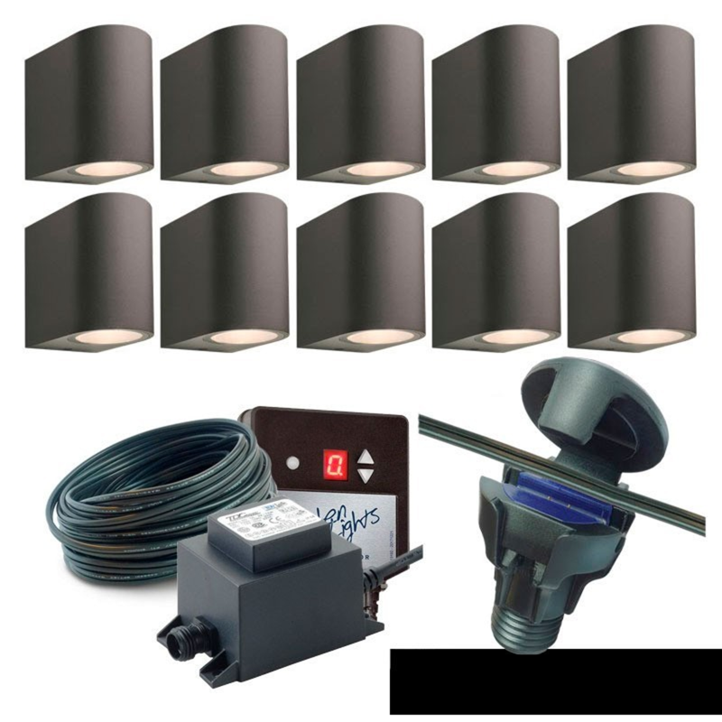 Techmar Gilvus Deluxe Bundle + Timer Garden Wall Lighting