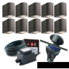 Techmar Gilvus Deluxe Bundle + Timer Garden Wall Lighting