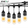 Garden Lighting UK Outdoor Lights Ener-J LED Filament Festoon Lighting Kit 15MTR- 240 Volt. 12