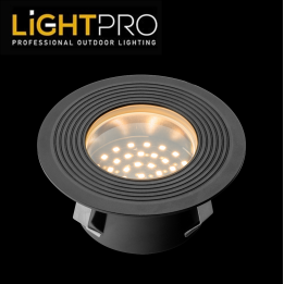 Lightpro Outdoor Garden Lighting Professional 12V Onyx 90 RA IP67 Deck Light 1