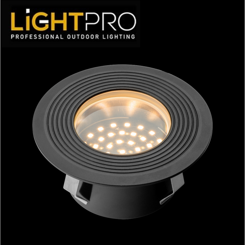 Lightpro Outdoor Garden Lighting Professional 12V Onyx 90 RA IP67 Deck Light 1