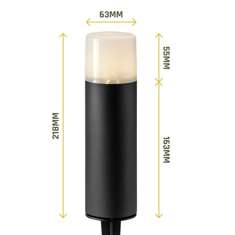 Low Voltage Ludeco Lighting 12Volt Jax Garden Post Light Spec