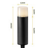 Low Voltage Ludeco Lighting 12Volt Jax Garden Post Light Spec