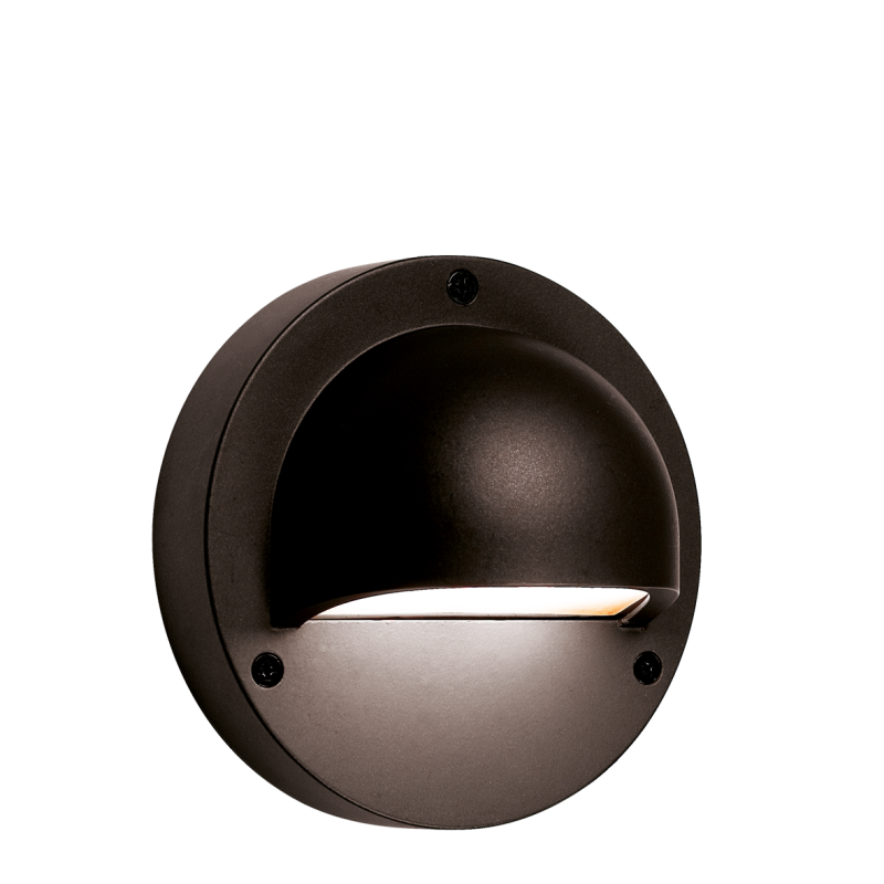 Techmar Outdoor Garden Lighting UK Deimos 12V 1W LED Black Outdoor Wall 3