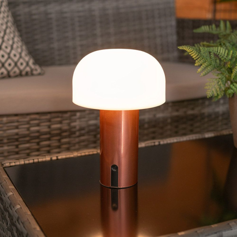 Calhoun Rechargeable Copper Table Lamp 5