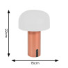 Calhoun Rechargeable Copper Table Lamp 3
