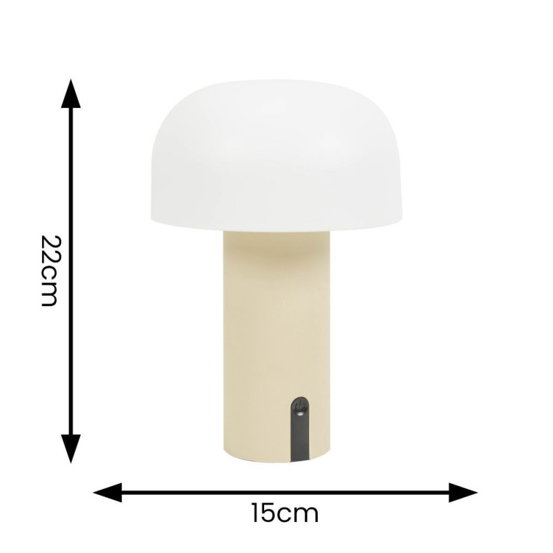 Calhoun Rechargeable Natural Table Lamp 3