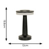 Talence Black Rechargeable Table Lamp 3