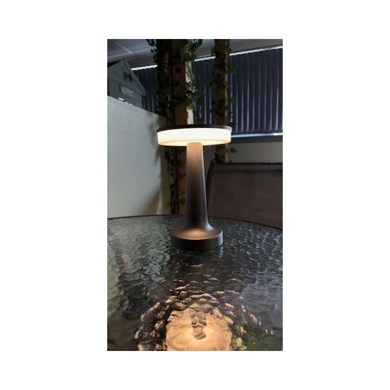 Talence Black Rechargeable Table Lamp 6