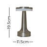 Talence Rechargeable Chrome Table Lamp 3