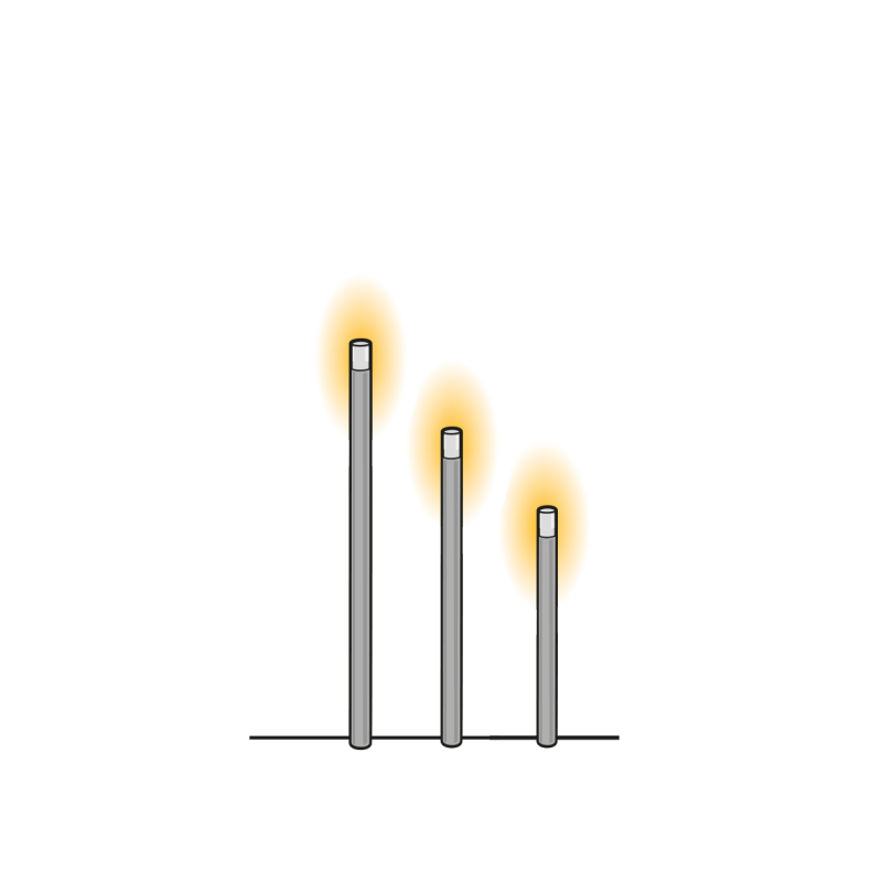 Lightpro 12V Low Voltage Erba IP44 Post Light (3 Pack)