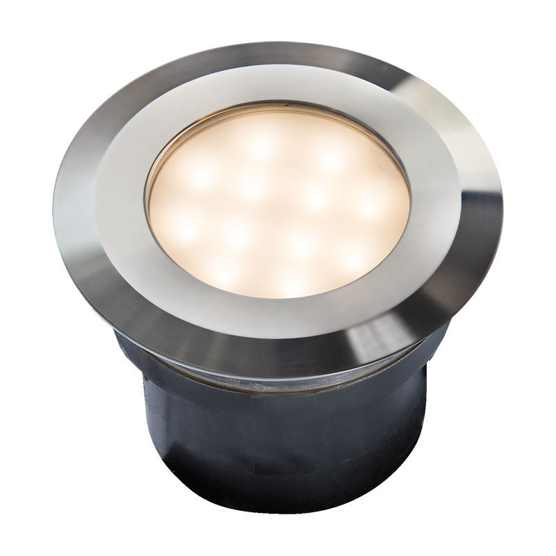 Techmar Garden Lighting UK Outdoor Lights Gavia Switchable Warm / Cold White 12V 2w LED Deck Light