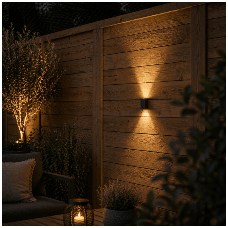 Techmar Vara 12V Low Voltage 1W Up/Down Outdoor Wall Light