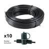 Techmar Garden Lighting UK Outdoor Lights Low Voltage 25m Main Cable SPT-1 With 10 Connectors 1