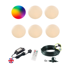 Low Voltage Garden Lighting Round 20 6 Light Bundle