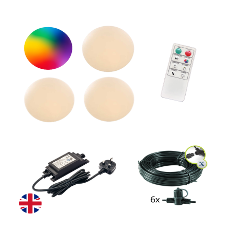 Low Voltage Garden Lighting Round 20 4 Light Bundle