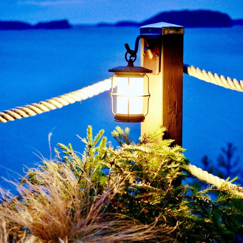 Techmar Garden Lighting UK Outdoor Lights Callisto Rustic 1.5w LED Hanging Wall Light 1
