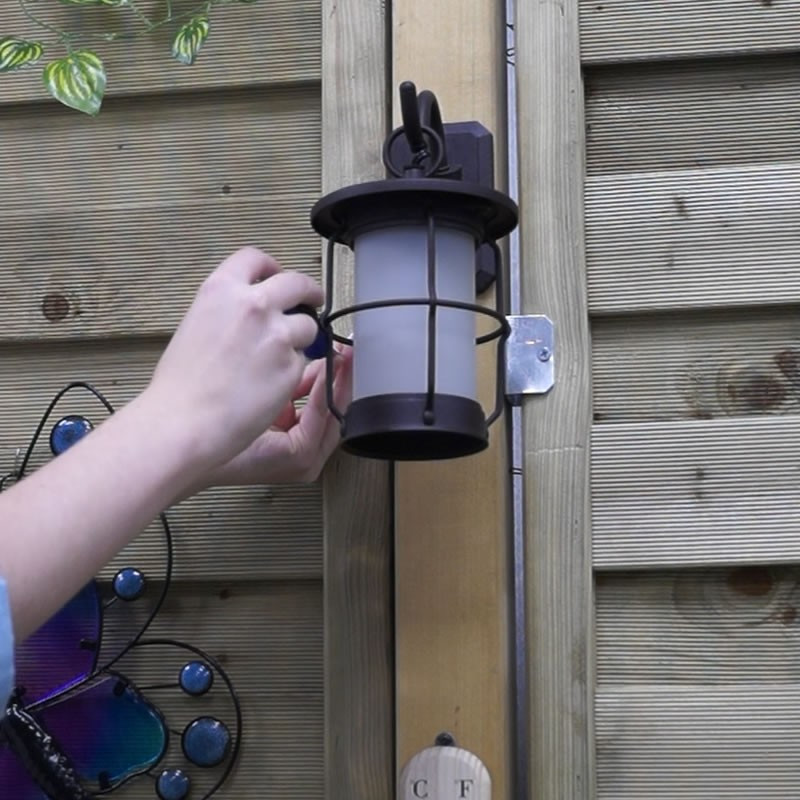 Techmar Garden Lighting UK Outdoor Lights Callisto Rustic 1.5w LED Hanging Wall Light 5