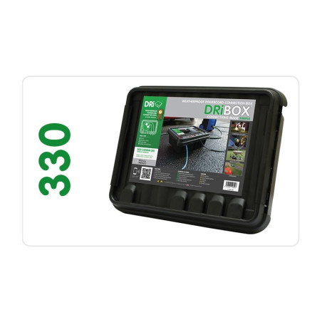 Outdoor Garden Lighting UK Accessories - Dribox 330 large black weatherproof