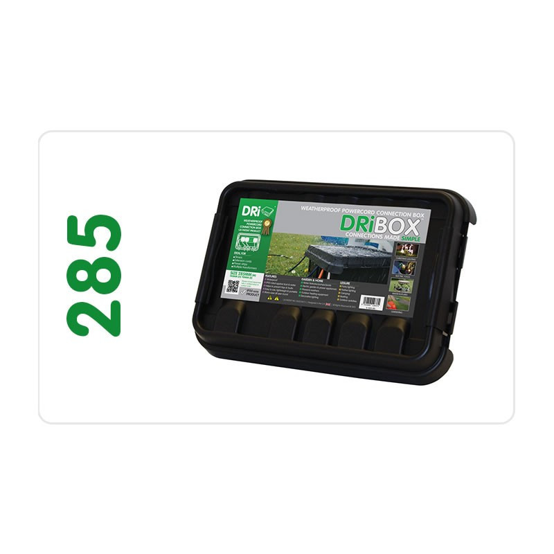 Outdoor Garden Lighting UK Accessories - Dribox 285 Medium black weatherproof